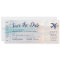 Beach Wedding Sunset Boarding Pass Save the Date