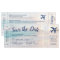 Beach Wedding Sunset Boarding Pass Save the Date