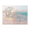 Beach Wedding Sunset Passport Stamp Save the Date