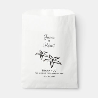 Beach Wedding Thank You Favor Bag