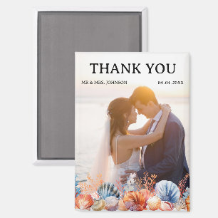 Beach Wedding Thank You Magnet