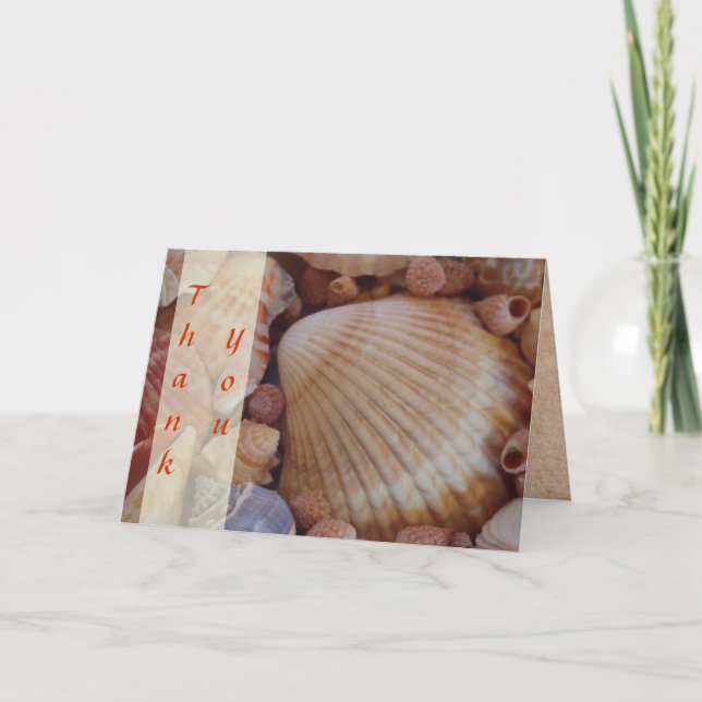 Beach Wedding Thank You Notecards (Front)