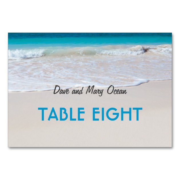 Beach Wedding Theme Escort Table Seating Cards