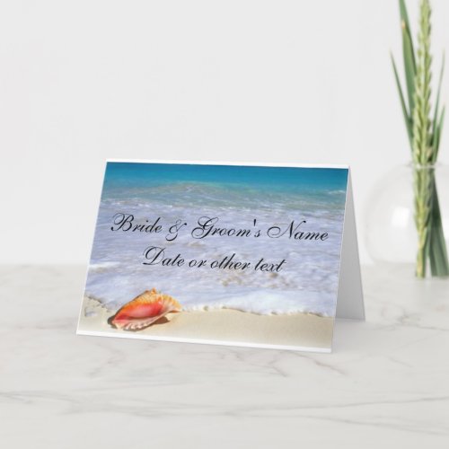 Beach Wedding Theme Invitations