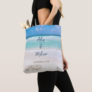 Beach Wedding Tote Bag
