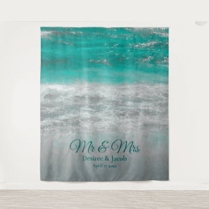 Beach Wedding Turquoise Tropical Ocean Backdrop