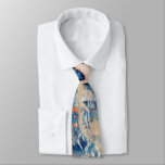 Beach wedding under the sea navy orange gold neck tie