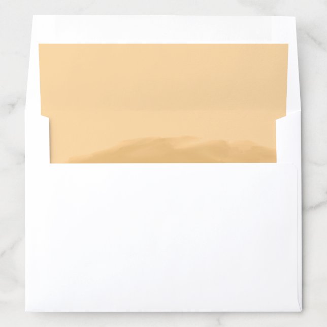 Beach Wedding Watercolor Envelope Liner (In Envelope)
