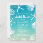 Beach Wedding Watercolor Seashells Bridal Shower