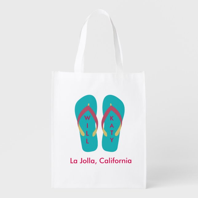 Beach Wedding Welcome Bag (Flip Flops) (Front)