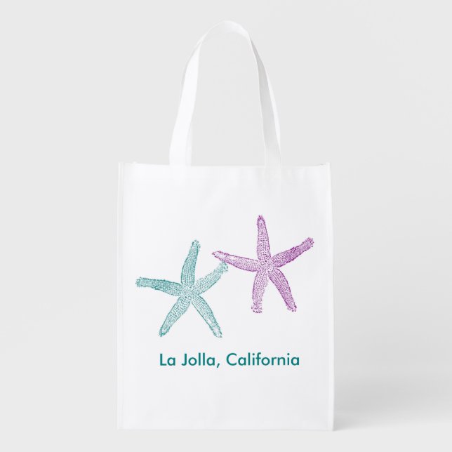 Beach Wedding Welcome Bag (Teal & Purple) (Front)