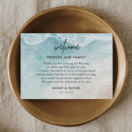 Beach Wedding Welcome Gift Bag Place Cards