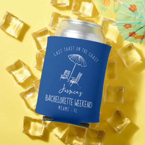 Beach weekend Bachelorette coozie coastal