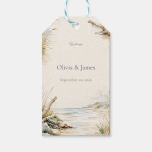 Beach Welcome Gift Tag Custom Coastal Tag