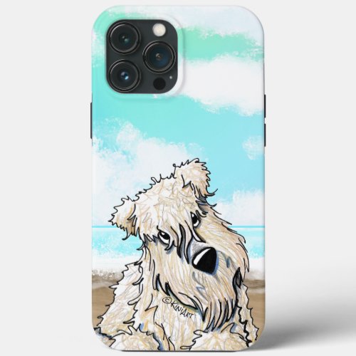 Beach Wheaten Terrier iPhone Case