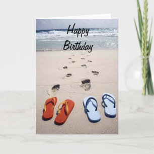 **BEACH WISHES** AND ALL YOU DESIRE ON BIRTHDAY! CARD