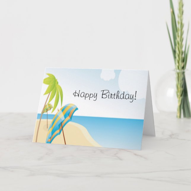 Beach Wishes Card (Front)