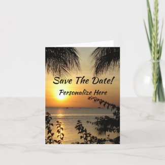 Tropical Paradise Save The Date