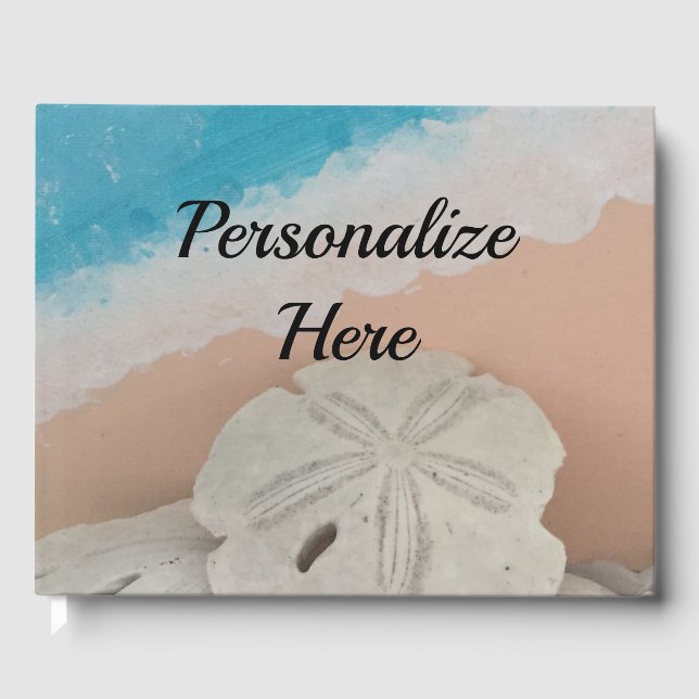 Beach Wishes Seashells   Guest Book (Front)