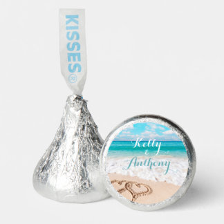 Beach with Hearts on the Sand Hershey®'s Kisses®