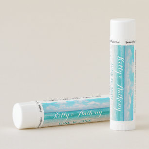 Beach with Hearts on the Sand Lip Balm