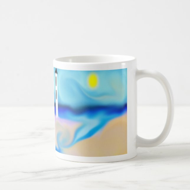Beach With Lighthouse Mug (Right)