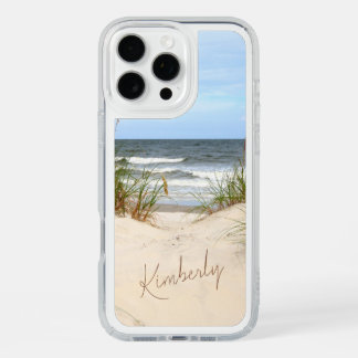 Beach with Name iPhone 16 Pro Max Case