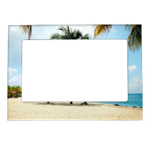 Beach With Ocean View Magnetic Frame