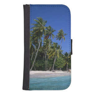 Beach with palm trees, Maldives Wallet Phone Case For Samsung Galaxy S4