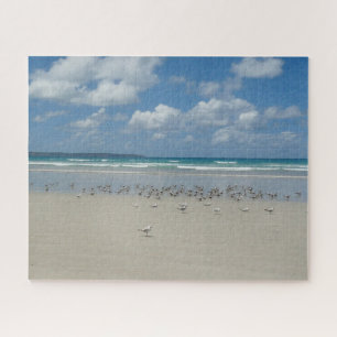 Beach with Seagulls Jigsaw Puzzle