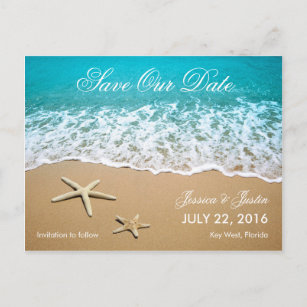 Beach Save The Dates Weddings Zazzle