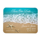 Beach With Starfish Save the Date Magnet