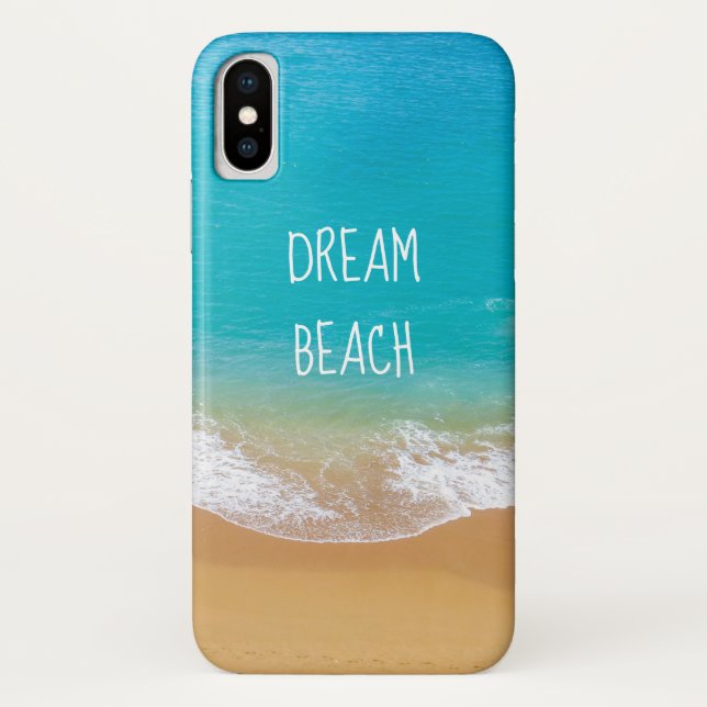 Beach with Turquoise Water Photo Case-Mate iPhone Case (Back)