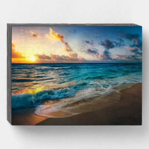 Beach Wood Box Sign