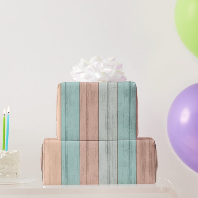 Beach Wood Colors Wrapping Paper (Party Gifts)