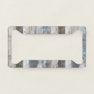 Beach Wood License Plate Frame