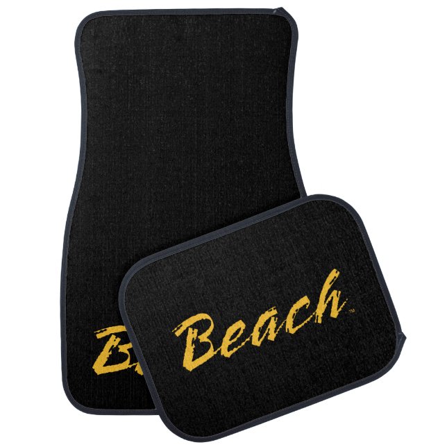 Beach Wordmark Car Floor Mat (Set)