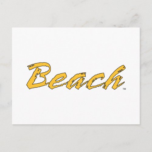 Beach Wordmark Postcard
