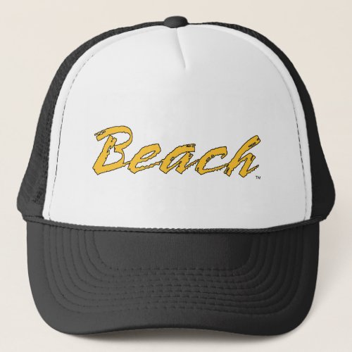 Beach Wordmark Trucker Hat