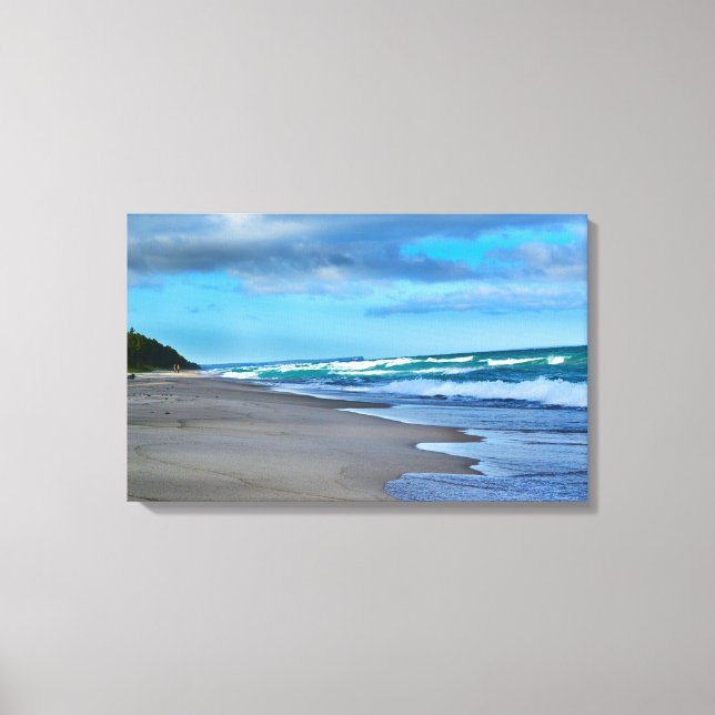 Beach Wrapped Canvas Print (Front)
