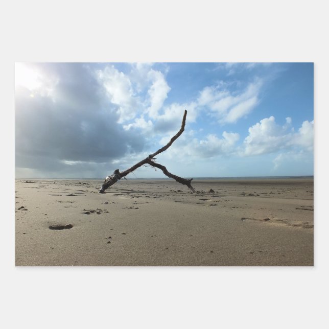 BEACH    WRAPPING PAPER SHEETS (Front)