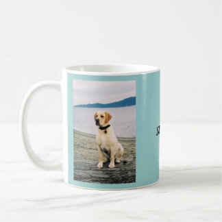 Beach Yellow Lab Coffee Mug