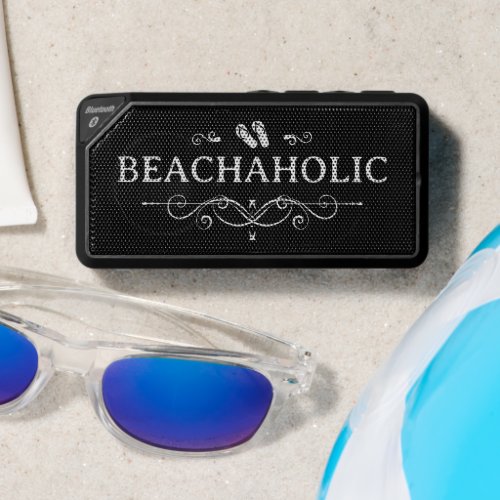 Beachaholic Typography Bluetooth Speaker