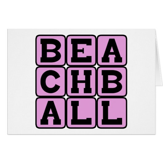Beachball, Beach Toy Cards (Front Horizontal)