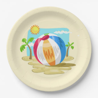 Beachball Paper Plates
