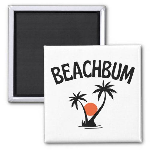 Beachbum Beach Summer Magnet
