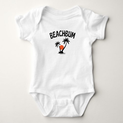 Beachbum  Beach Summer T_Shirt Baby Bodysuit
