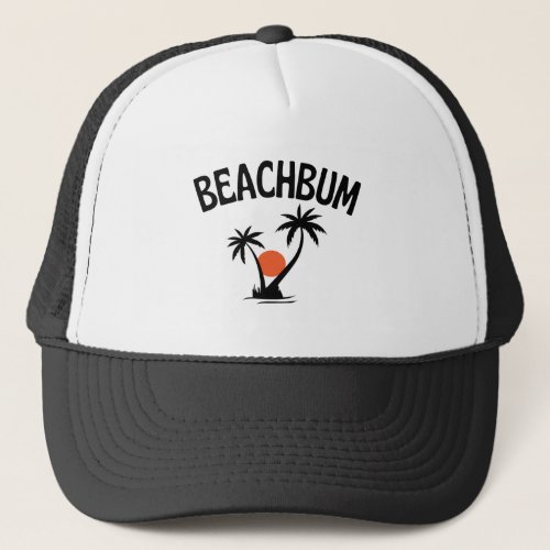 Beachbum  Beach Summer  Trucker Hat