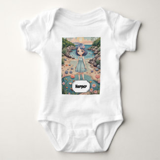 Beachcomber's Bliss Personalized Baby Bodysuit