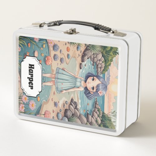 Beachcombers Bliss Personalized Metal Lunch Box